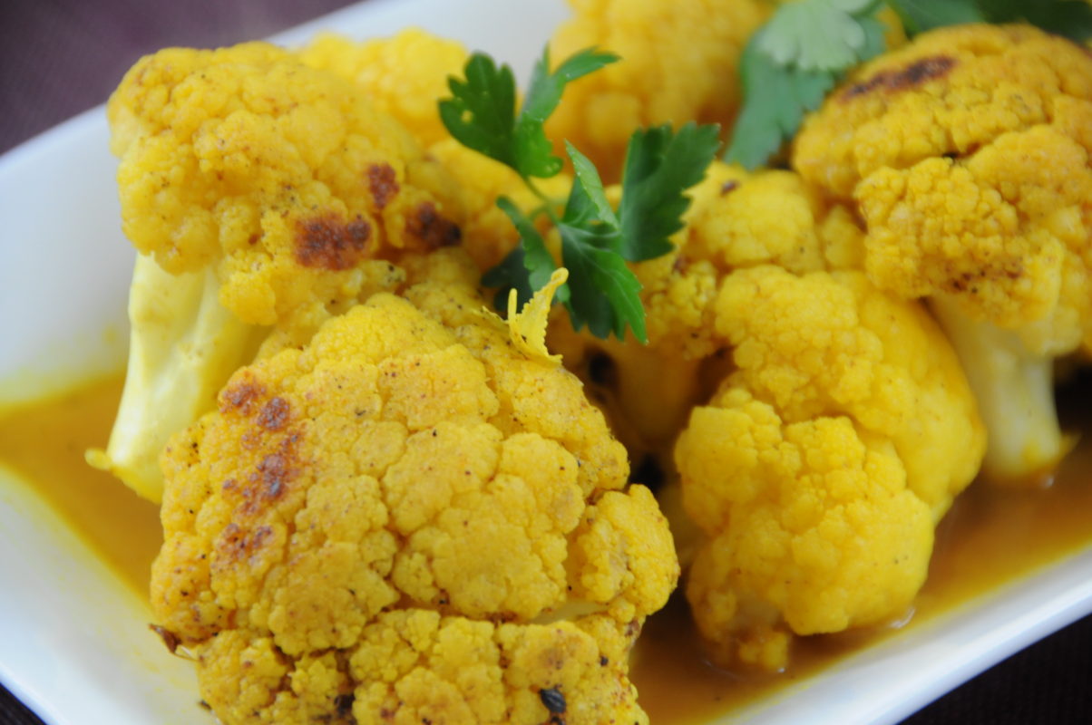 Recette de chou fleur au curcuma pour le mois jaune de février