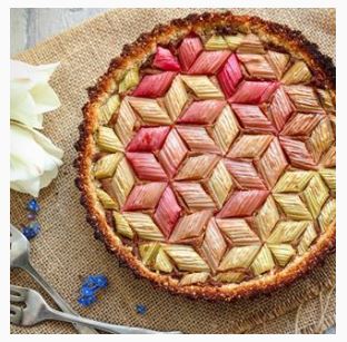 tarte à la rhubarbe instagram