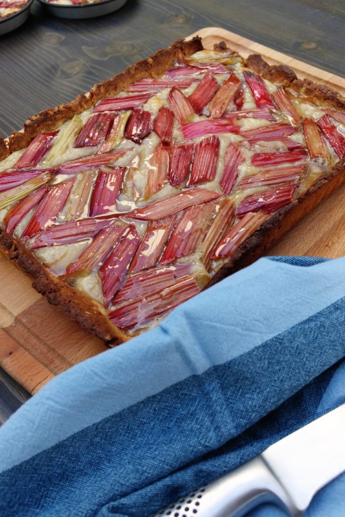 tartes à la rhubarbe sans gluten ni lactose faite maison