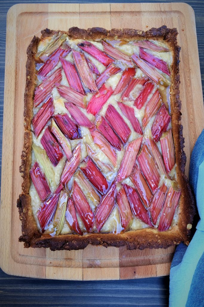 recette de tarte à la rhubarbe sans gluten ni lactose