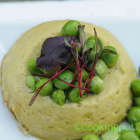 Flan di bacelli ou comment j'ai utilisé les cosses de petits pois  (piselli)