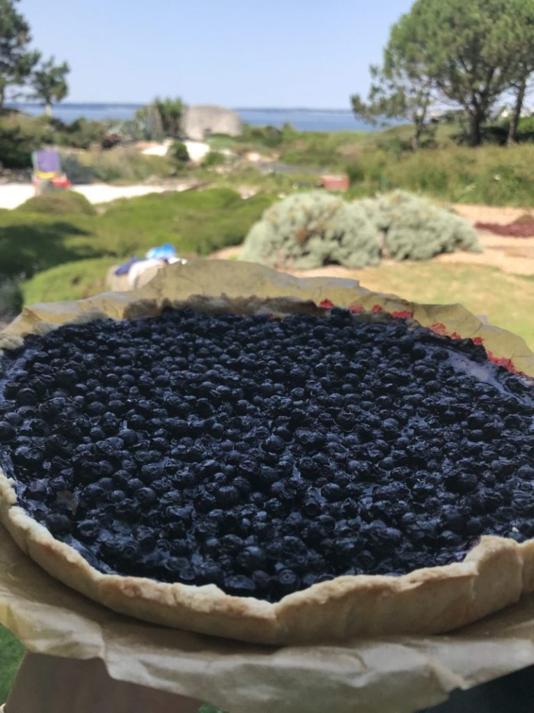 Tarte aux Myrtilles sauvages et lemon curd