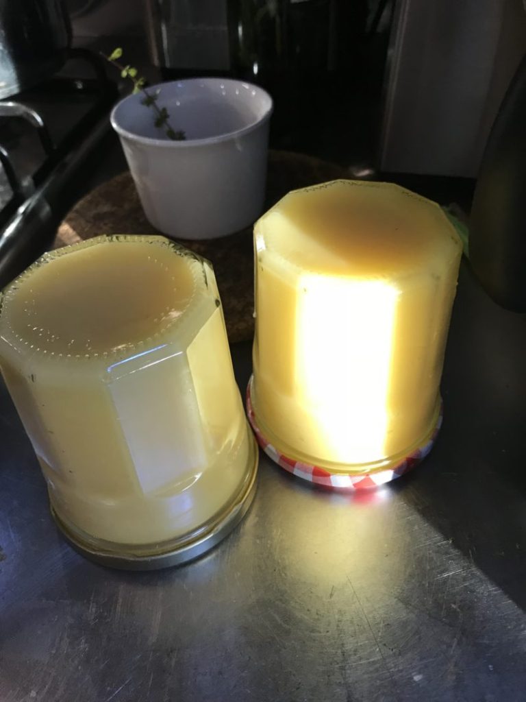 Pots de lemon curd