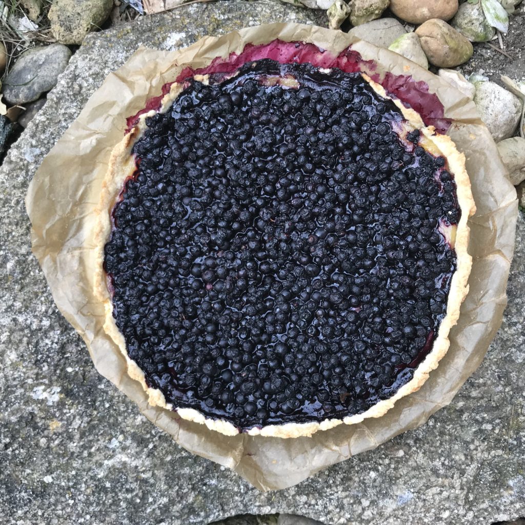 tarte myrtilles sauvages pâte sablée à l'amande