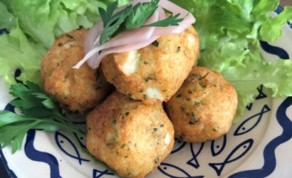 Boulettes de brandade de morue frites pour recycler des restes de brandade