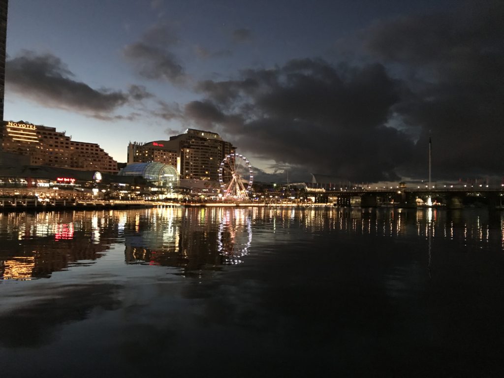 Le quartier de Harbour Bay by night