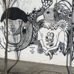 Melbourne Street art black and white