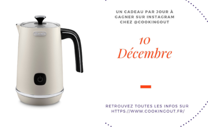 Calendrier de l'Avent 10 décembre émulsionneur de lait De Longhi