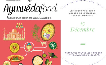 Quinzième case du calendrier de l'Avent le livre Ayurvedafood de Sandra Salmnajee