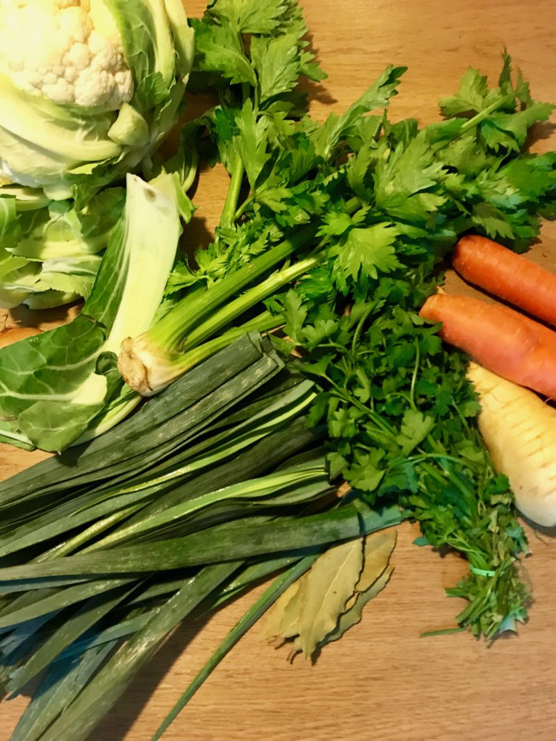 légumes pour bouillon