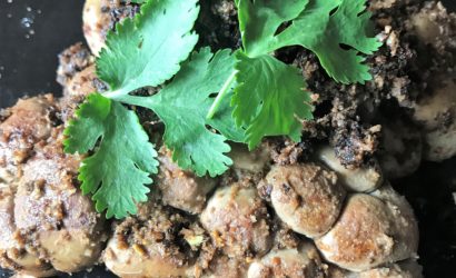 rognons de veau parfumé à l'ail noir