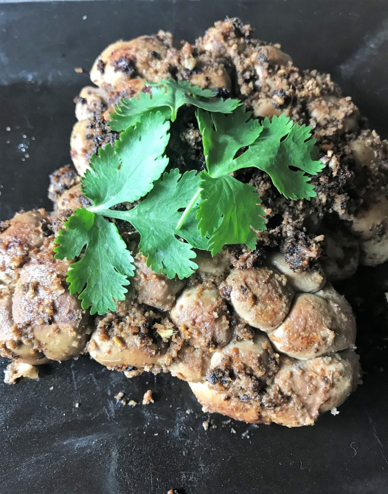 rognons de veau parfumé à l'ail noir