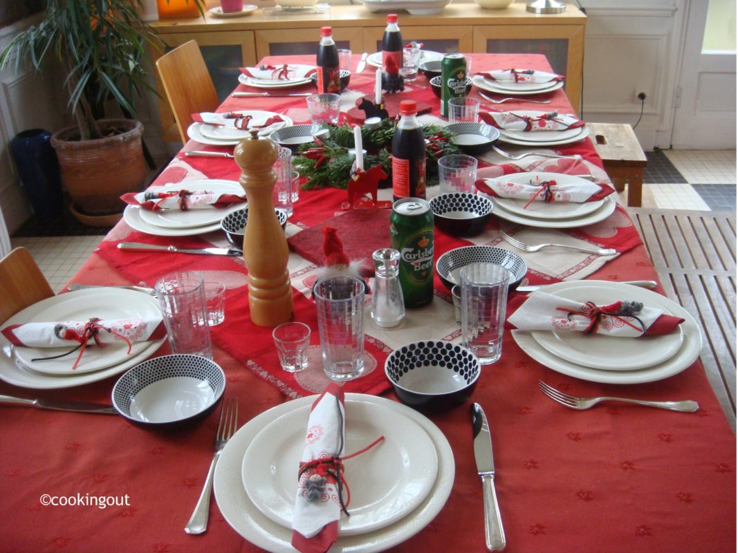 table de Noël à la suédoise