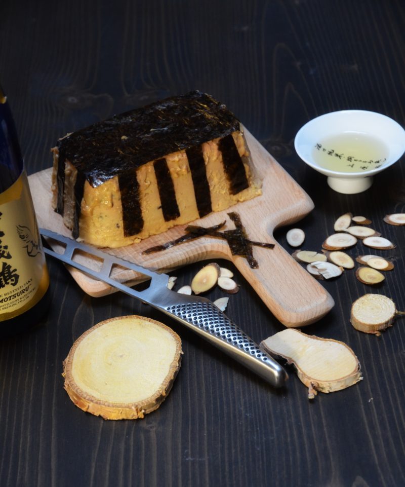 foie gras cuit au four parfumé au saké