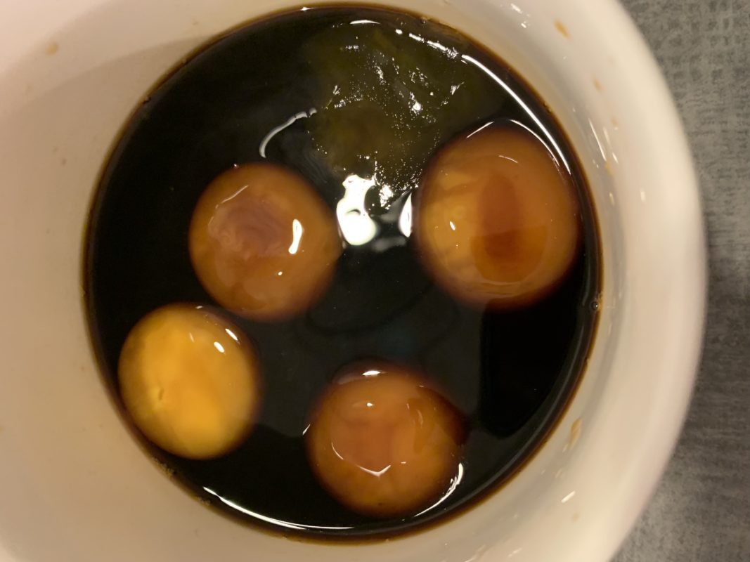 soy curred egg yolks