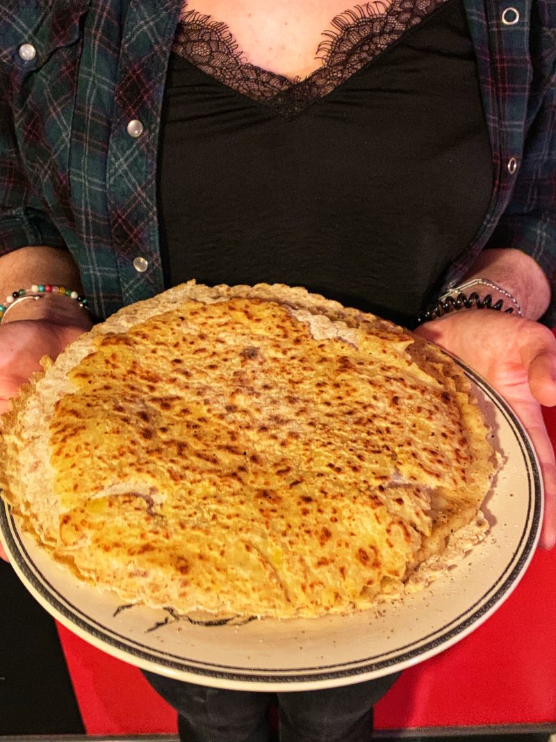 assiette de crêpe norvégiennes à la pomme de terre les lefse