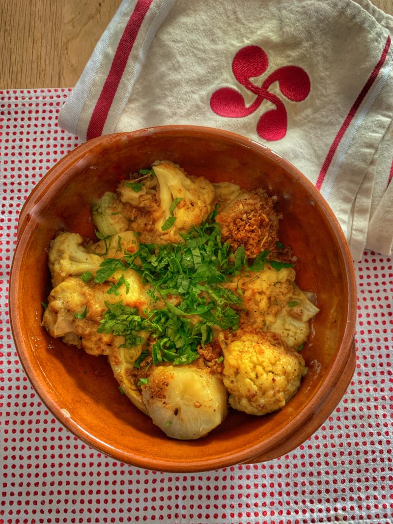 gratin de chou-fleur d'Ottolenghi à la moutarde