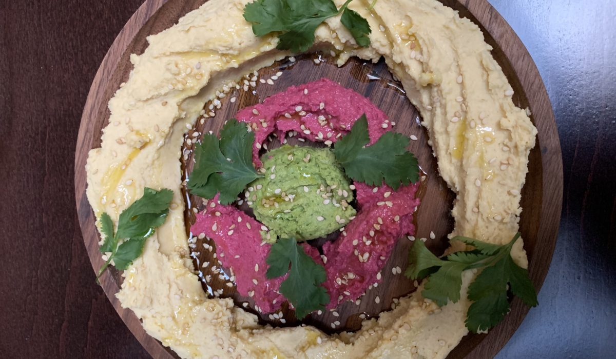 houmous de couleur