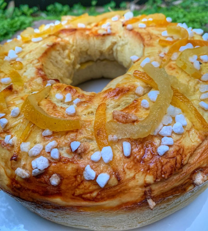 La Mouna au yuzu inspirée d'une recette oranaise de brioche de Pâques