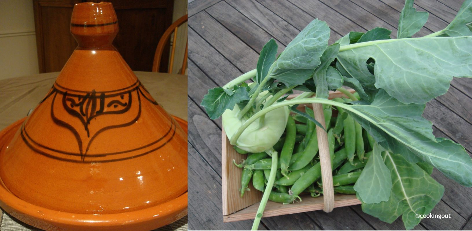 légumes pour faire un tajine vert