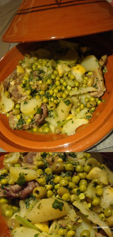 tajine d'agneau aux légumes verts