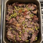 agneau confit aux herbes parfumé au citron et olives vertes