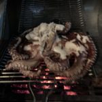 Poulpe gtec grillé au BBQ à Milos