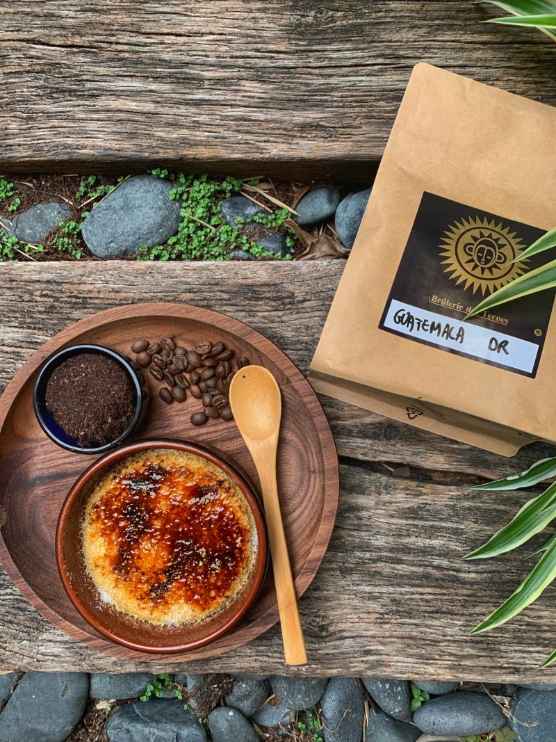 café du Guatemala huehuetenango pour parfumer la crème brûlée