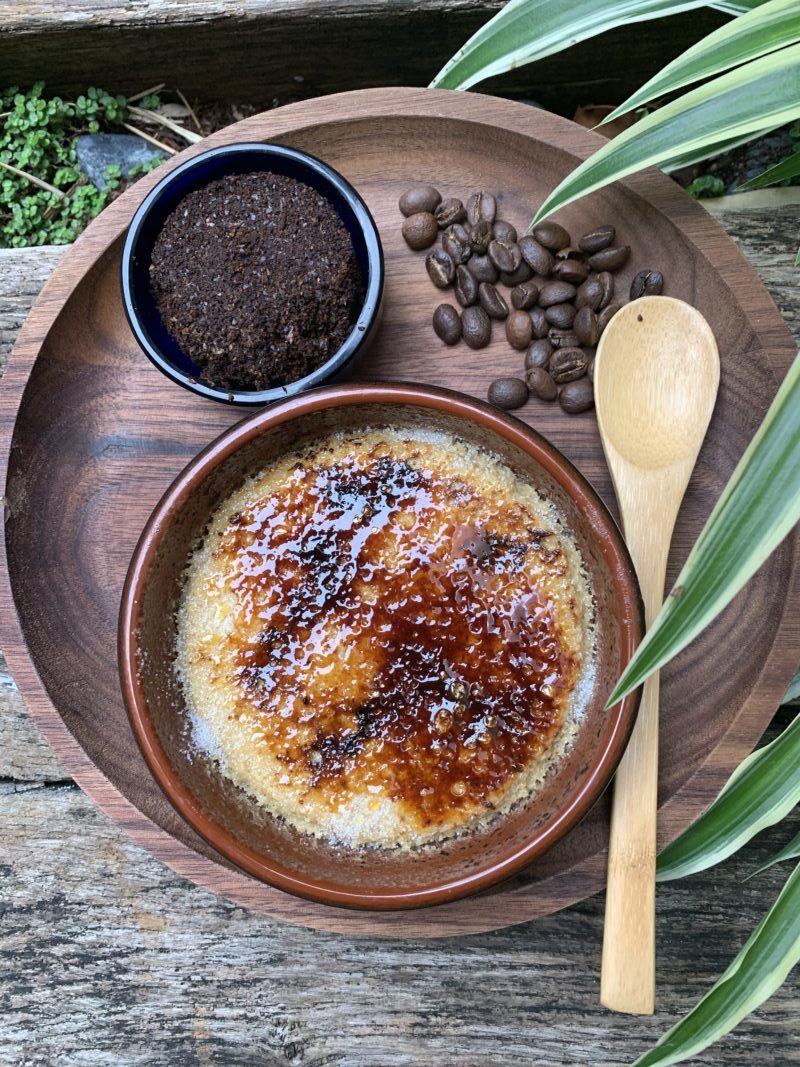 crème brulée au marc de café en mode zéro déchet