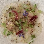 transparence de navets globes au quinoa gourmand, parmesan