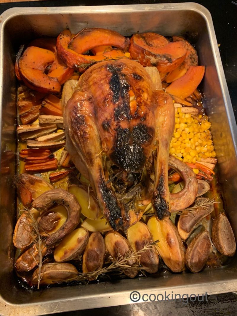 poulet rôti façon Thanksgiving
