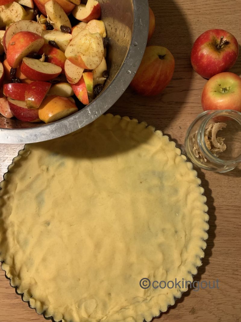 préparation pour tarte aux pommes