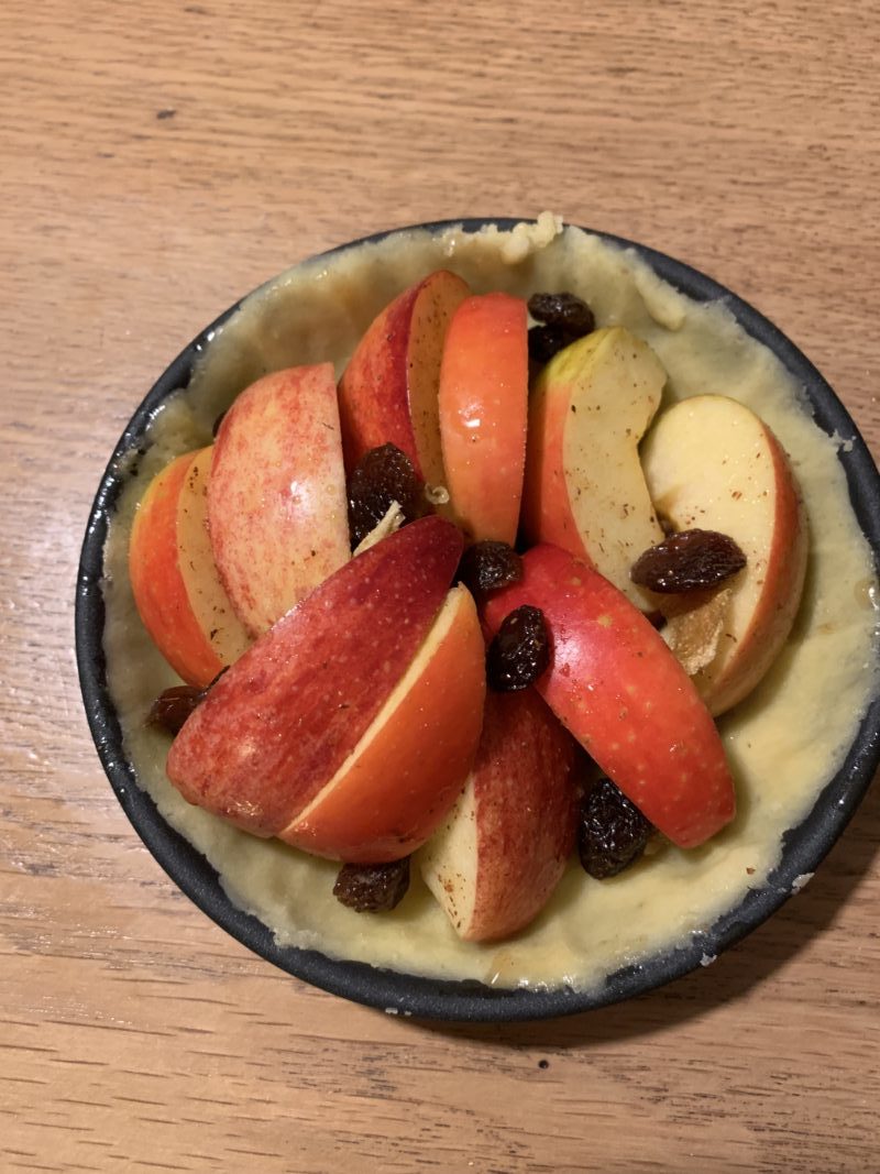 tartelette aux pommes façon strudel