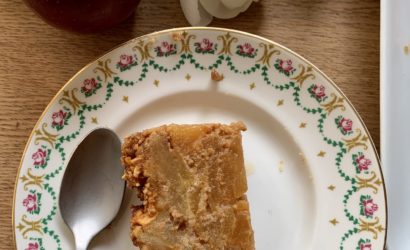 gâteau fondant aux pommes et praliné sans gluten