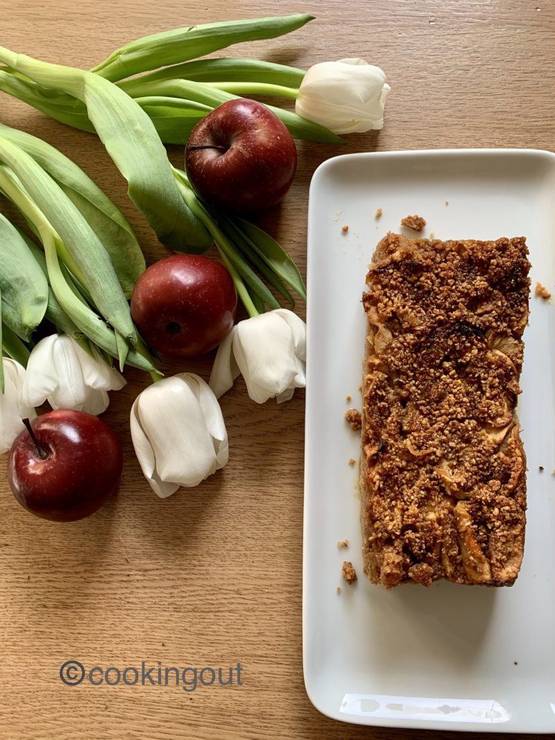 gâteau fondant aux pommes et praliné sans gluten