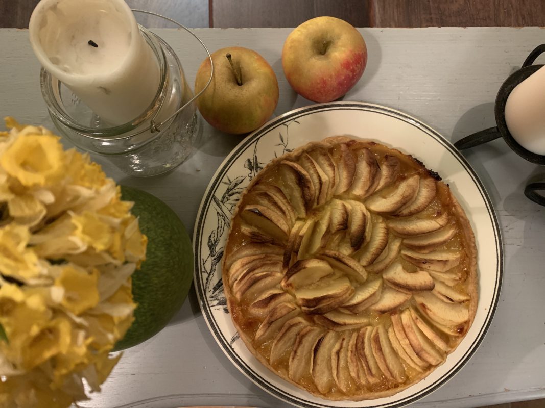 tarte aux pommes au lemon curd