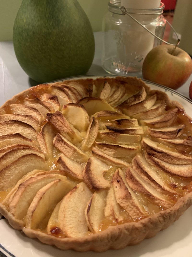 tarte aux pommes au lemon curd