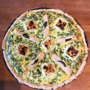 tarte courgette carré frais