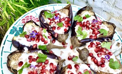 plat d'aubergines fondantes façon Ottolenghi