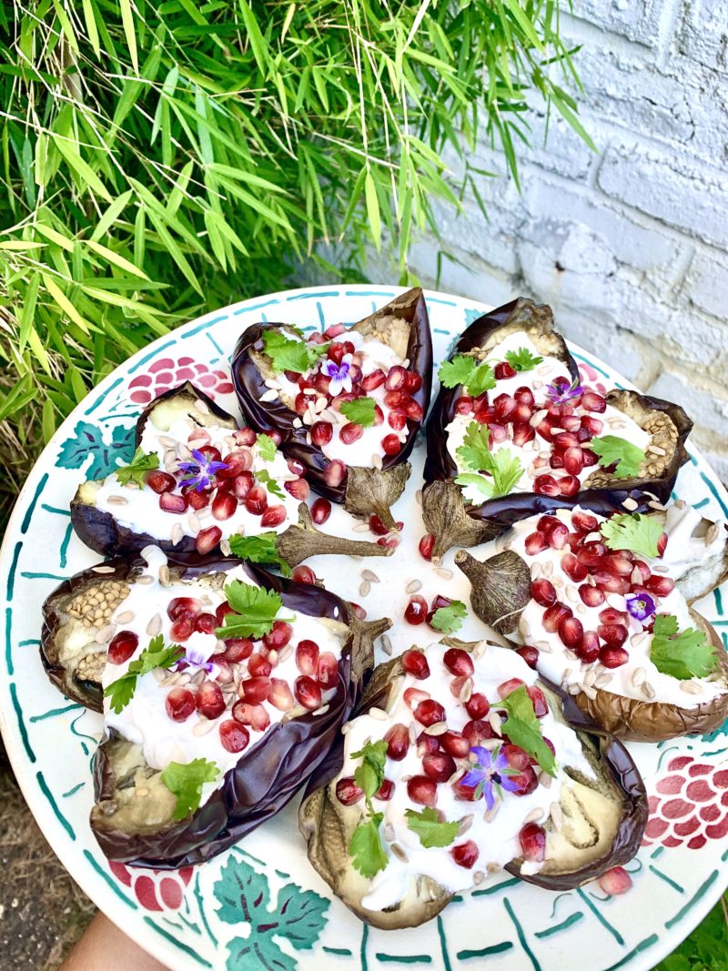 plat d'aubergines fondantes façon Ottolenghi