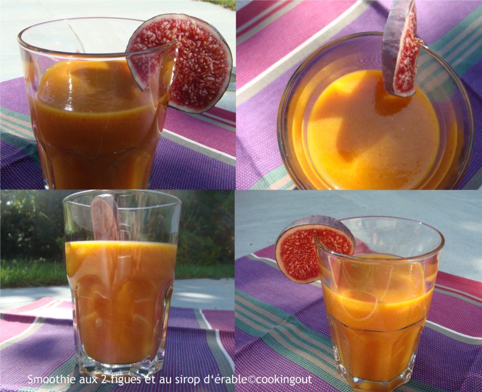 smoothie aux 2 figues et sirop d'érable