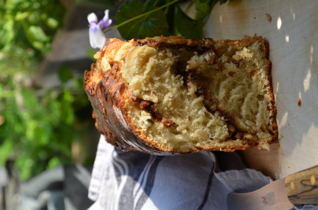 brioche au spéculos et noisettes