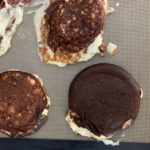 les crêpes soufflées avant de partir au four