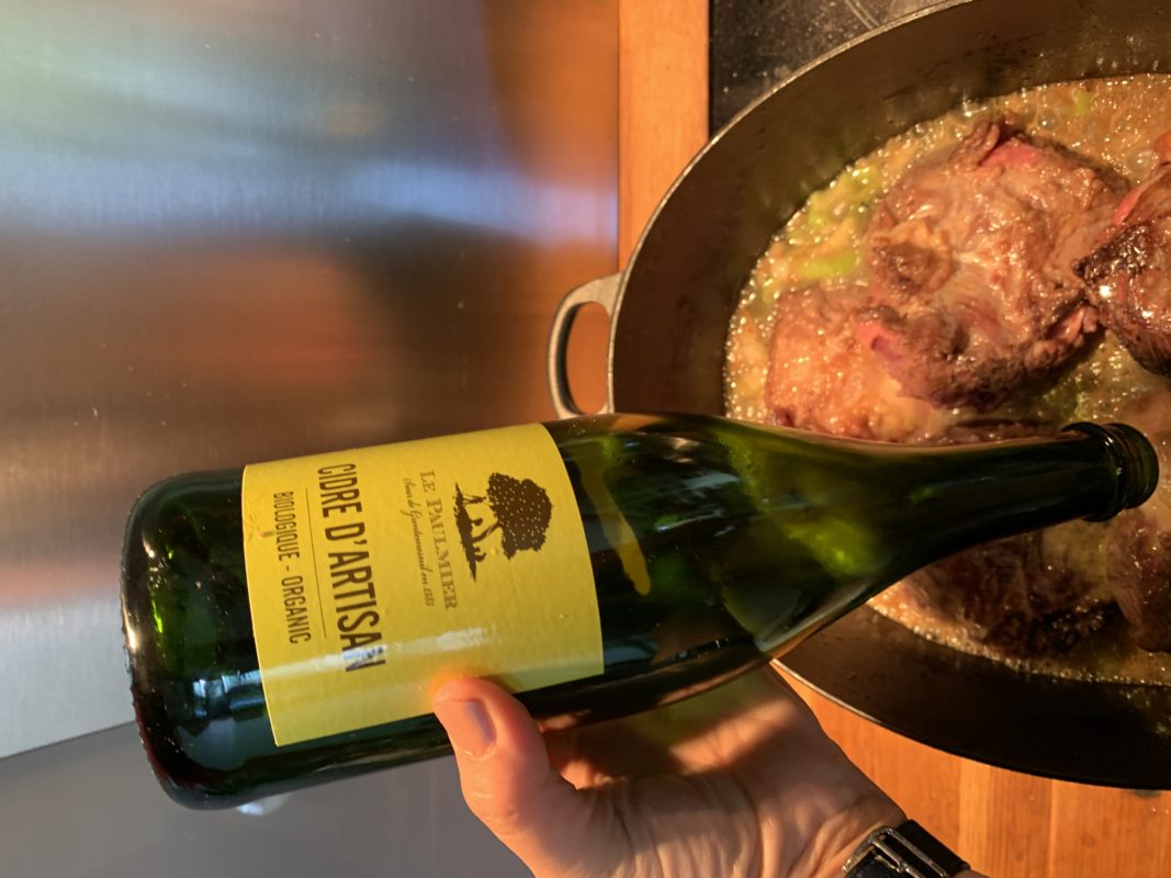 Joue de boeuf aux poivrons et au cidre-cookingout