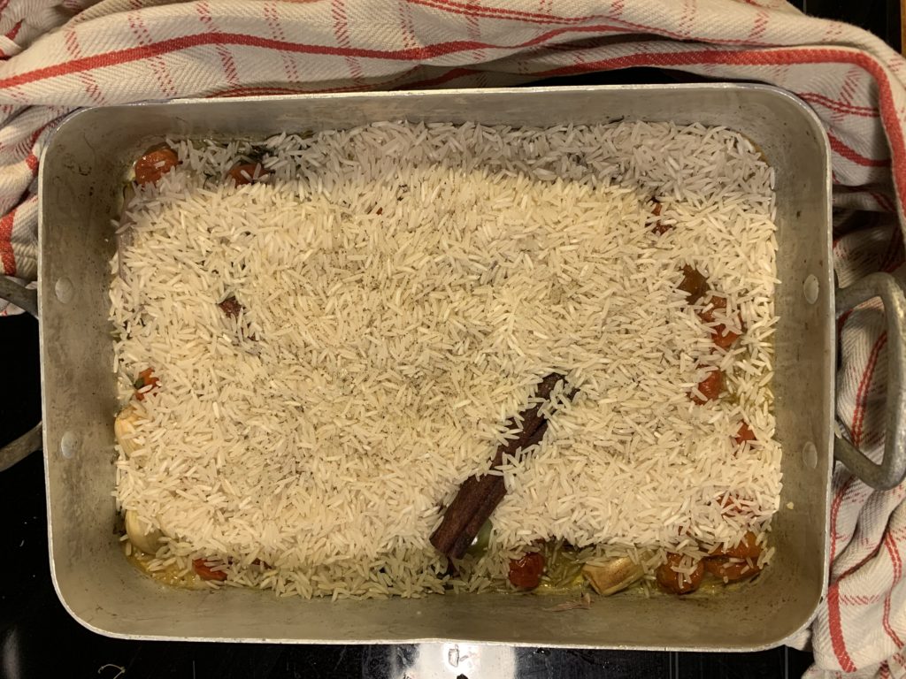 Riz au four aux tomates selon Ottolenghi Cookingout Riz au four aux tomates selon Ottolenghi Cookingout