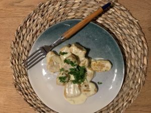 gnocchi de courge de Hongrie sauce au gorgonzola