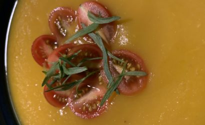 soupe de tomates vertes et patate douce