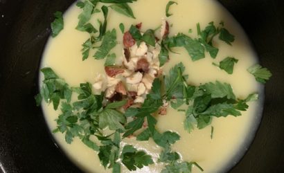 velouté de haricots beurre et persil