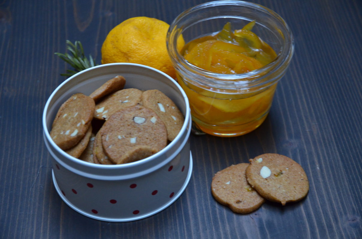 Brunkager au yuzu et amandes