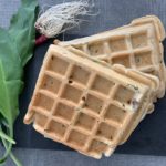 gaufre au levain et ail des ours et aillet